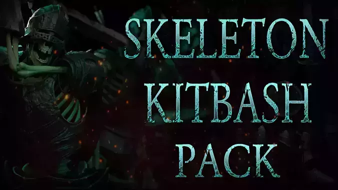 Zbrush and Blender - Skeleton KitBash Mega Pack 