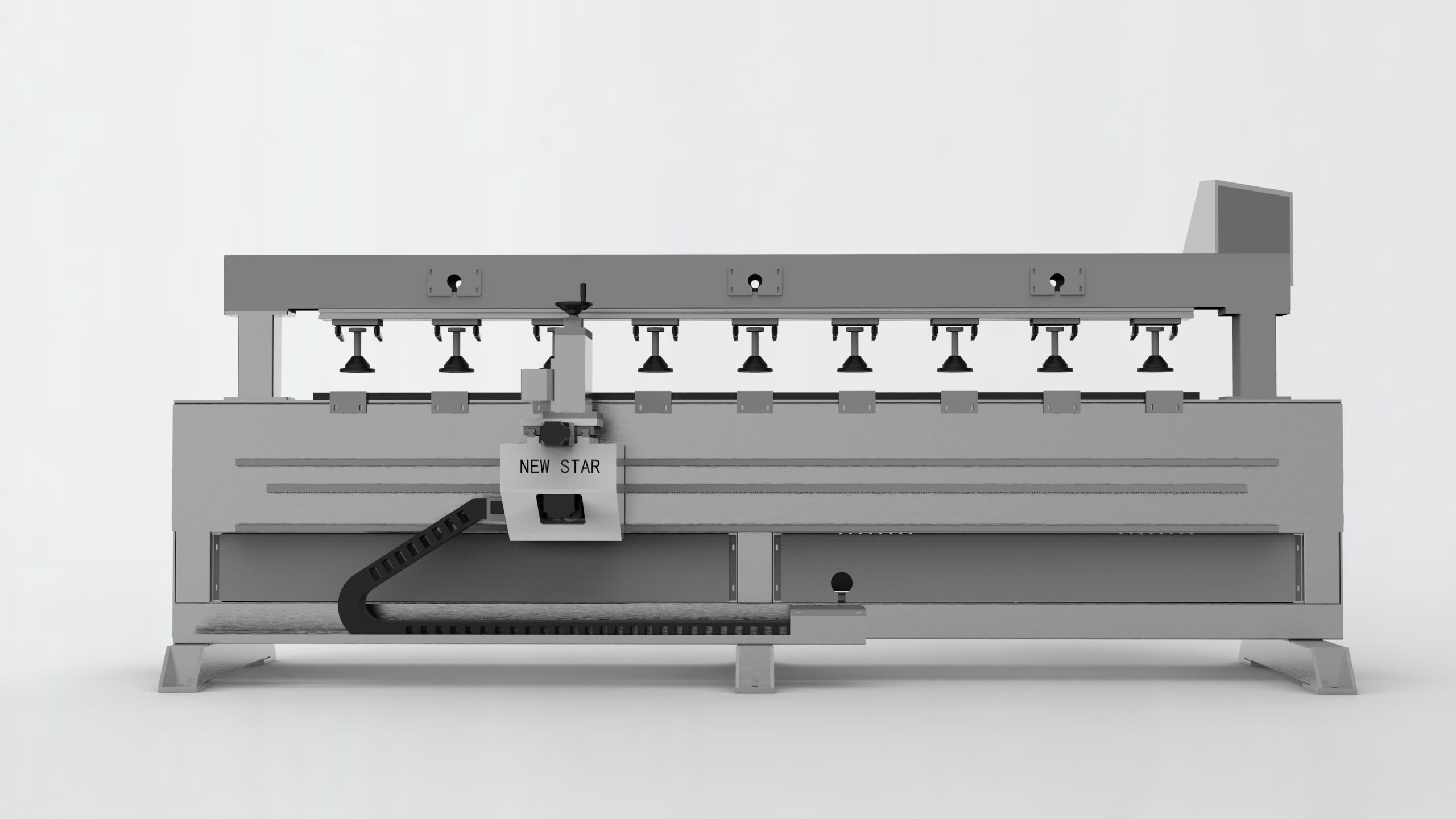 A side drilling machine  3D model_4
