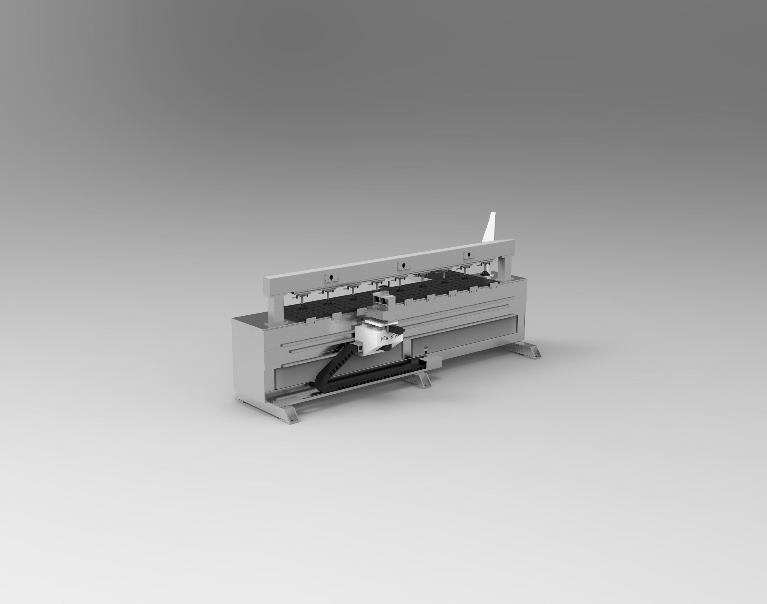 A side drilling machine  3D model_1