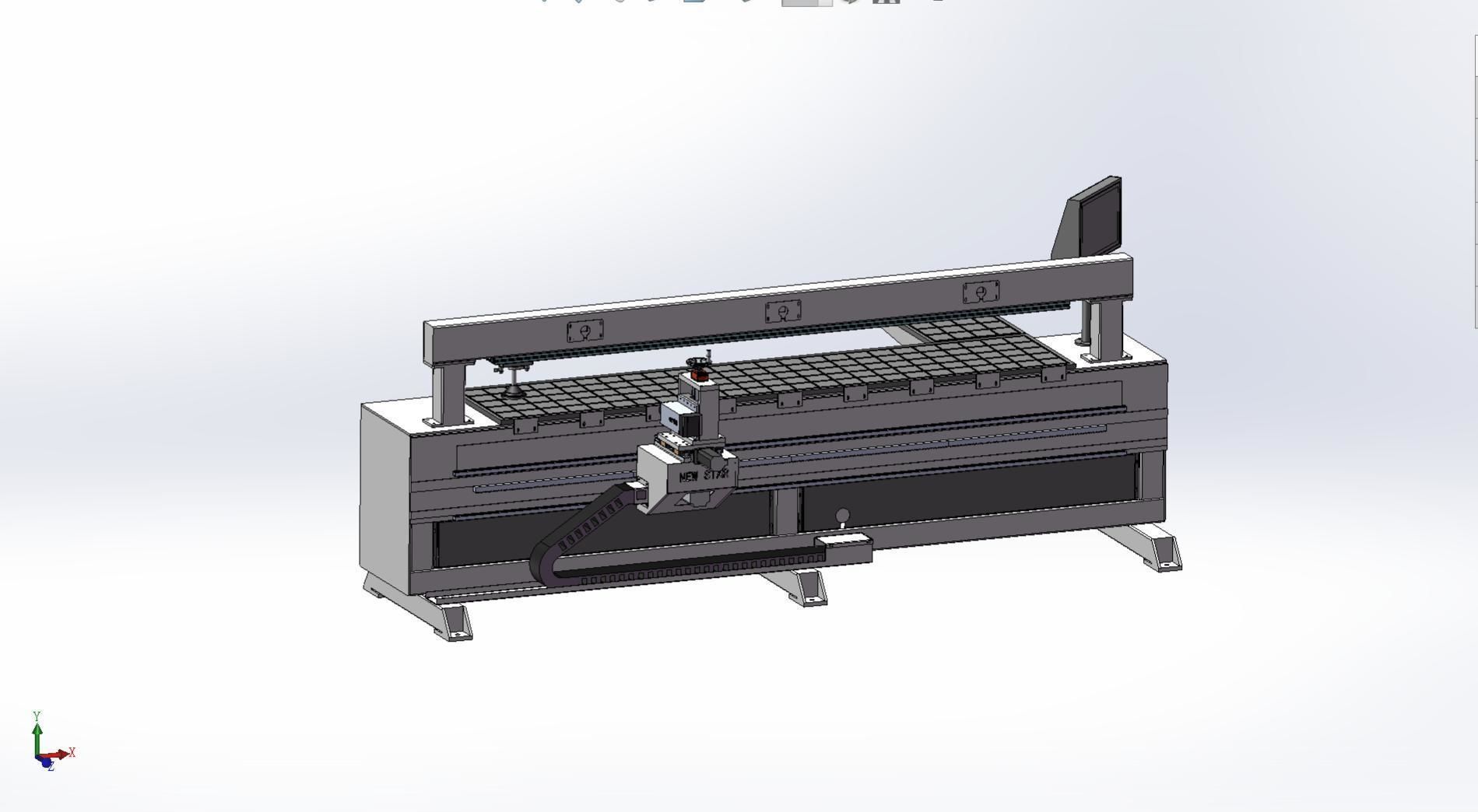 A side drilling machine  3D model_7