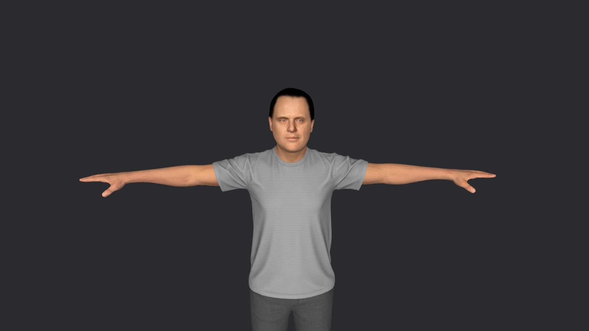 Hannibal Lecter Hyper Realistic Full Body Rigged Character 3D model_24