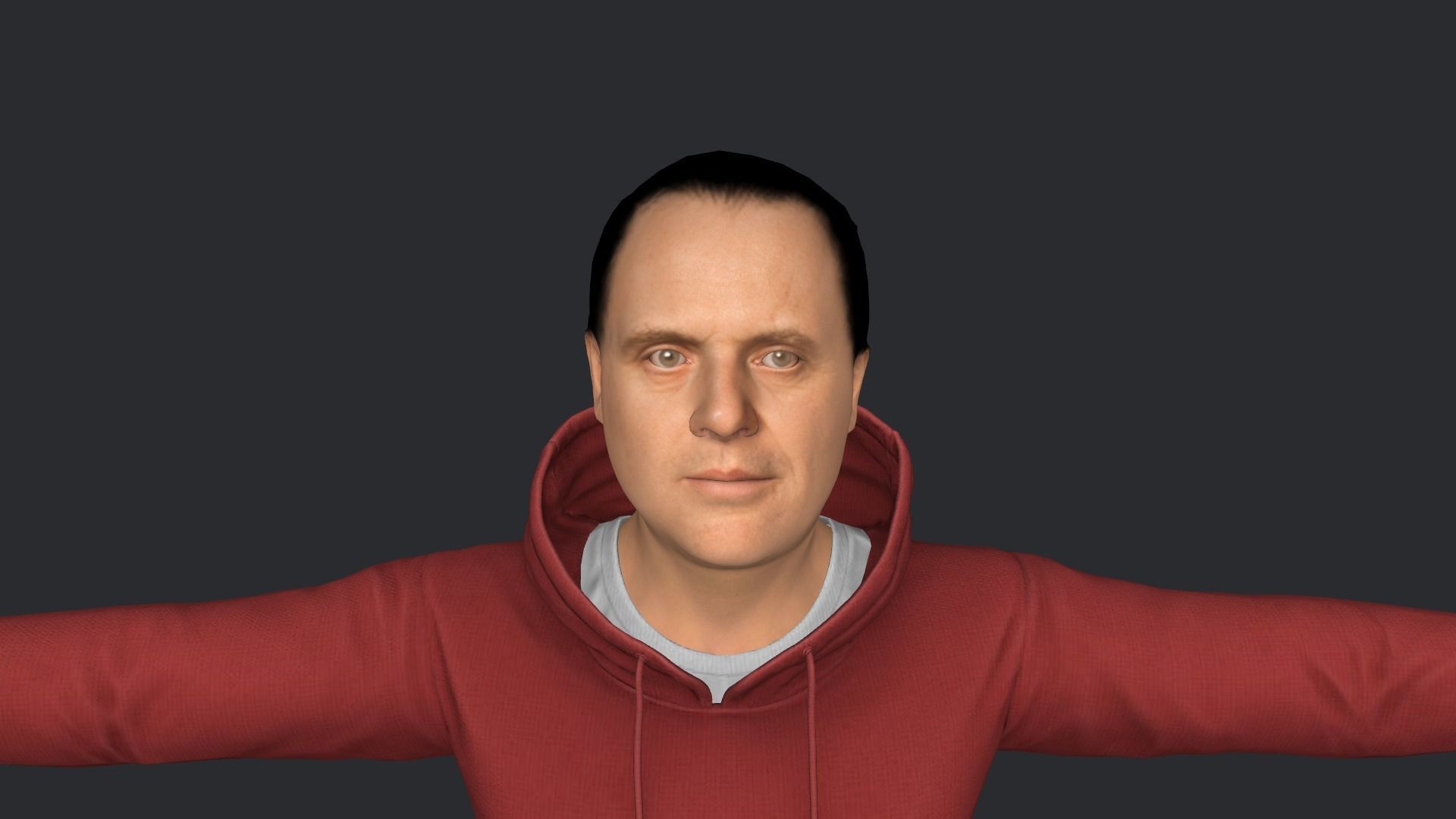 Hannibal Lecter Hyper Realistic Full Body Rigged Character 3D model_18