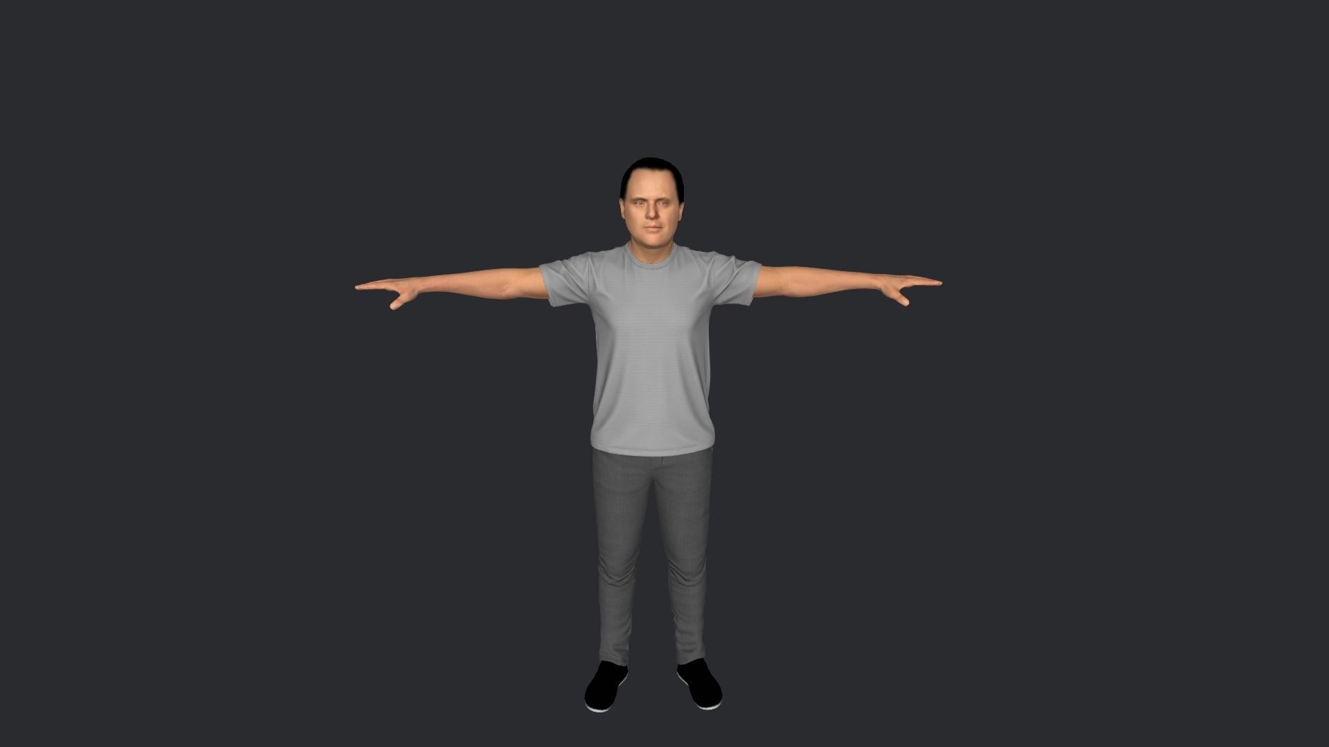 Hannibal Lecter Hyper Realistic Full Body Rigged Character 3D model_25