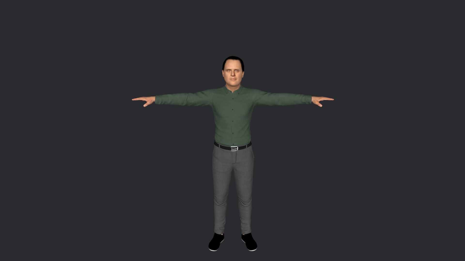 Hannibal Lecter Hyper Realistic Full Body Rigged Character 3D model_10
