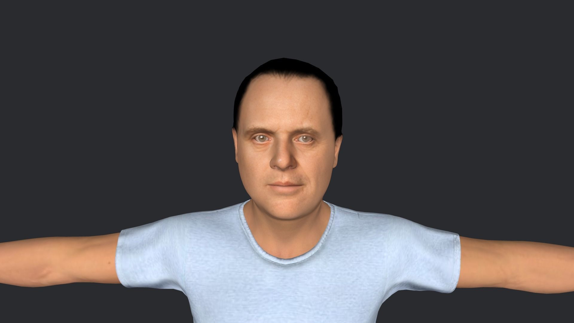 Hannibal Lecter Hyper Realistic Full Body Rigged Character 3D model_13