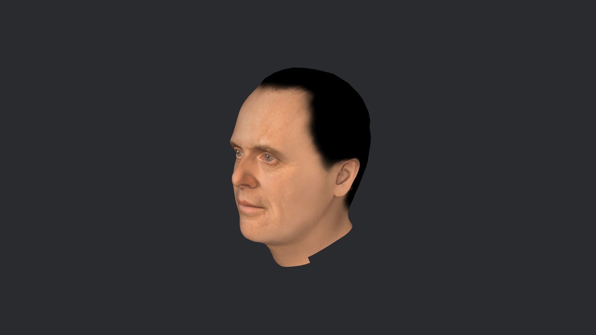 Hannibal Lecter Hyper Realistic Full Body Rigged Character 3D model_6