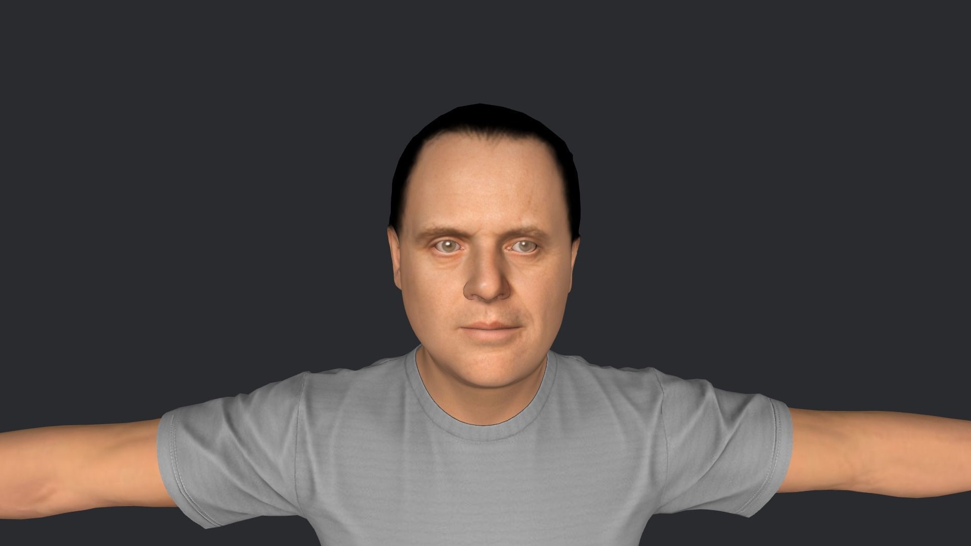 Hannibal Lecter Hyper Realistic Full Body Rigged Character 3D model_23