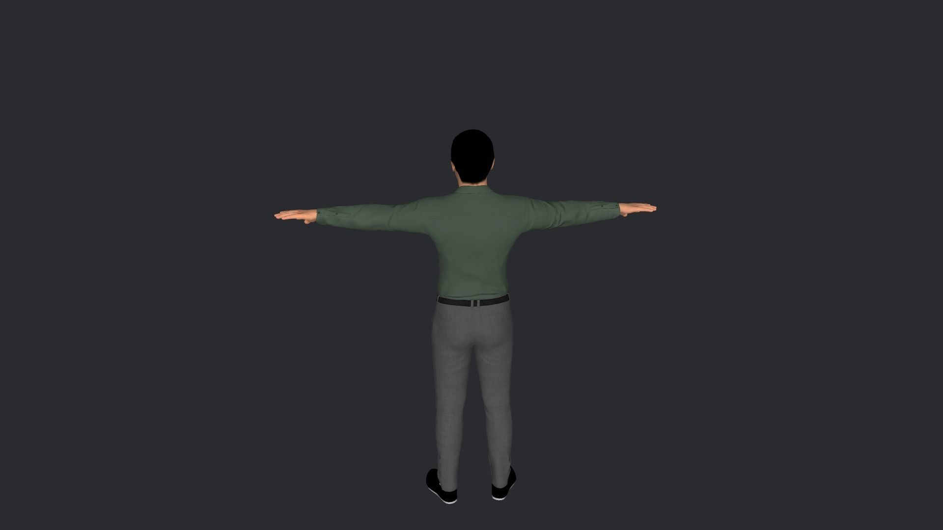 Hannibal Lecter Hyper Realistic Full Body Rigged Character 3D model_12