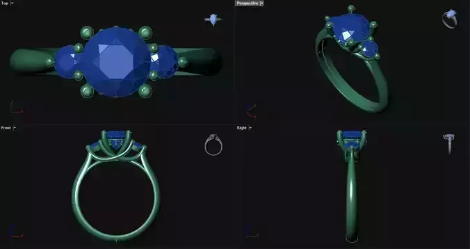 Trellis Engagement Ring 