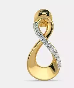 Infinity Studs The Chrisanta Stud Earrings 3D print model