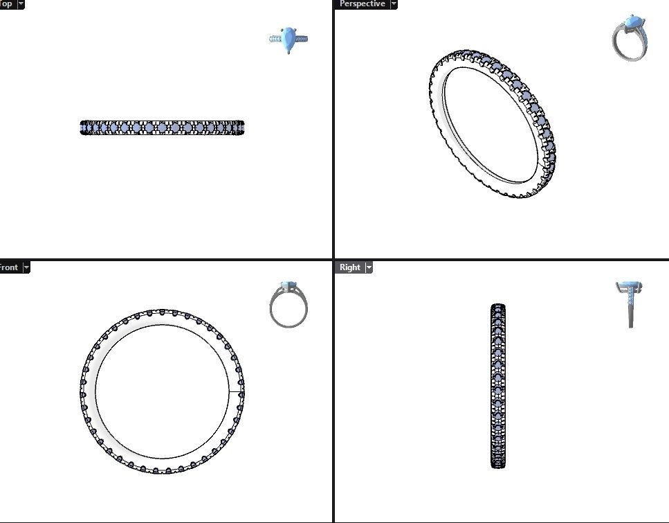 eternity ring Free 3D print model_3