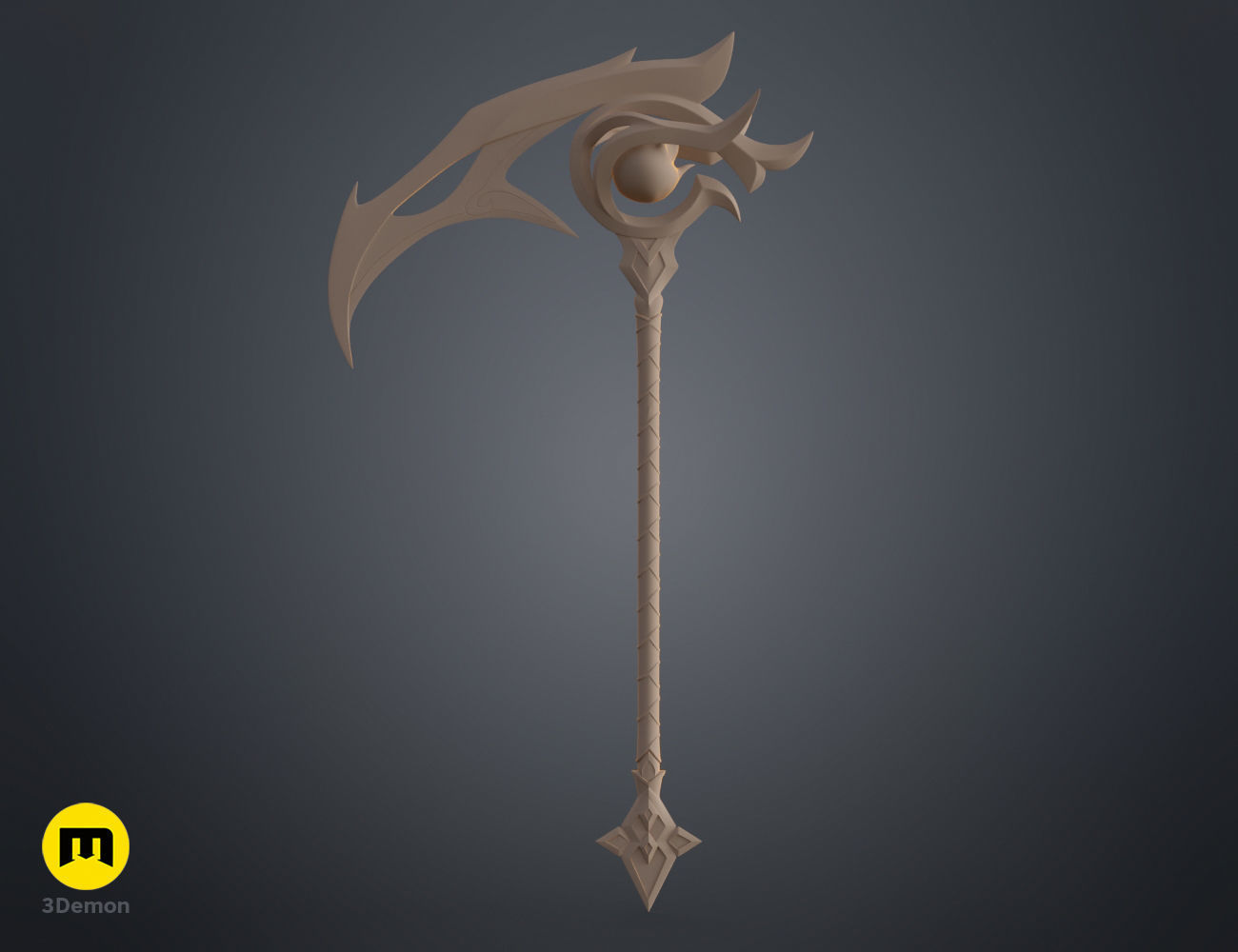 Snow Moon Kayn Scythe - League of Legends 3D print model_6