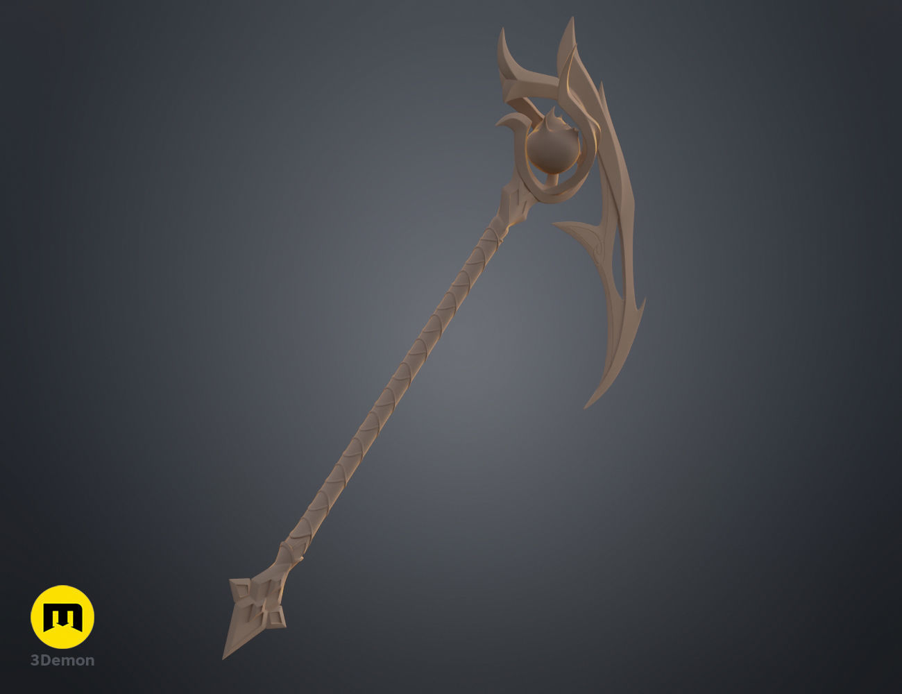 Snow Moon Kayn Scythe - League of Legends 3D print model_10