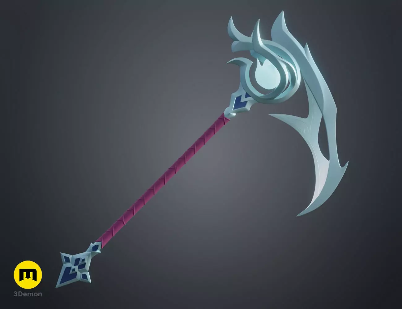 Snow Moon Kayn Scythe - League of Legends 3D print model_0