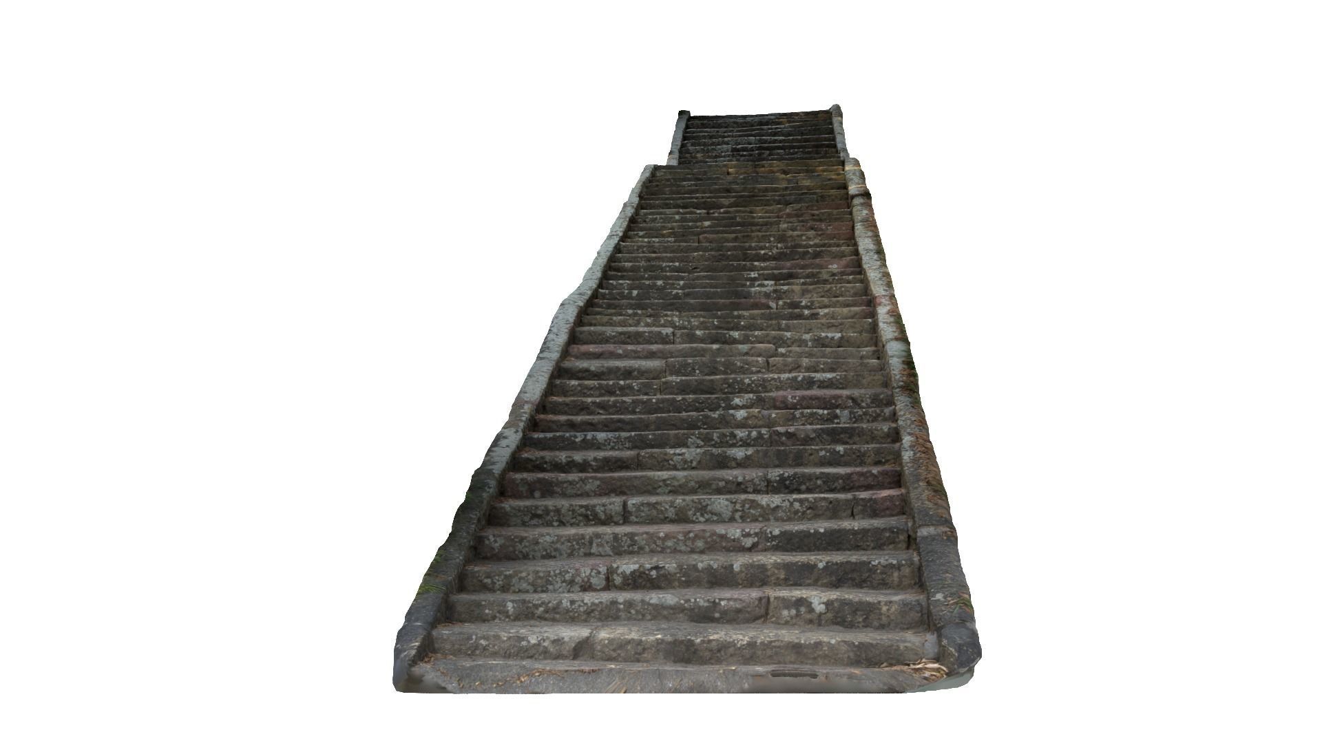 Stone Stairs-01 3D model_4