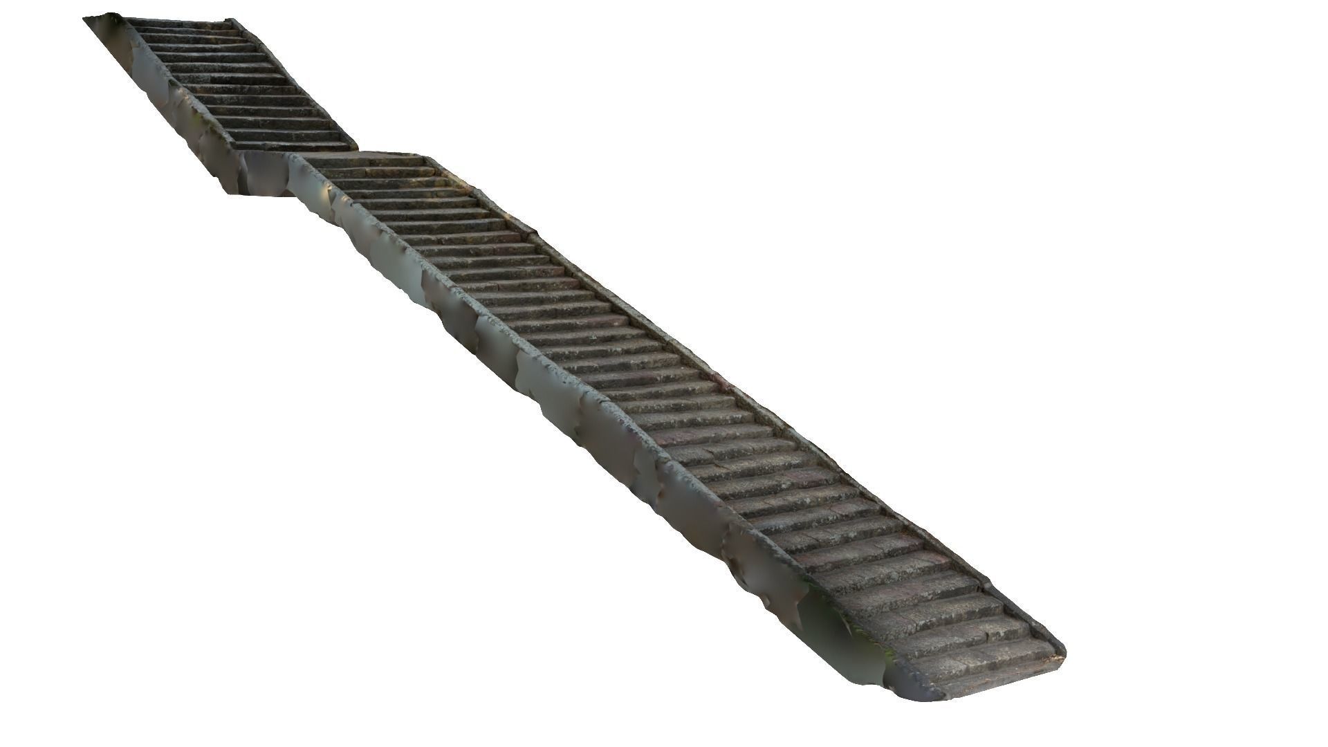 Stone Stairs-01 3D model_1