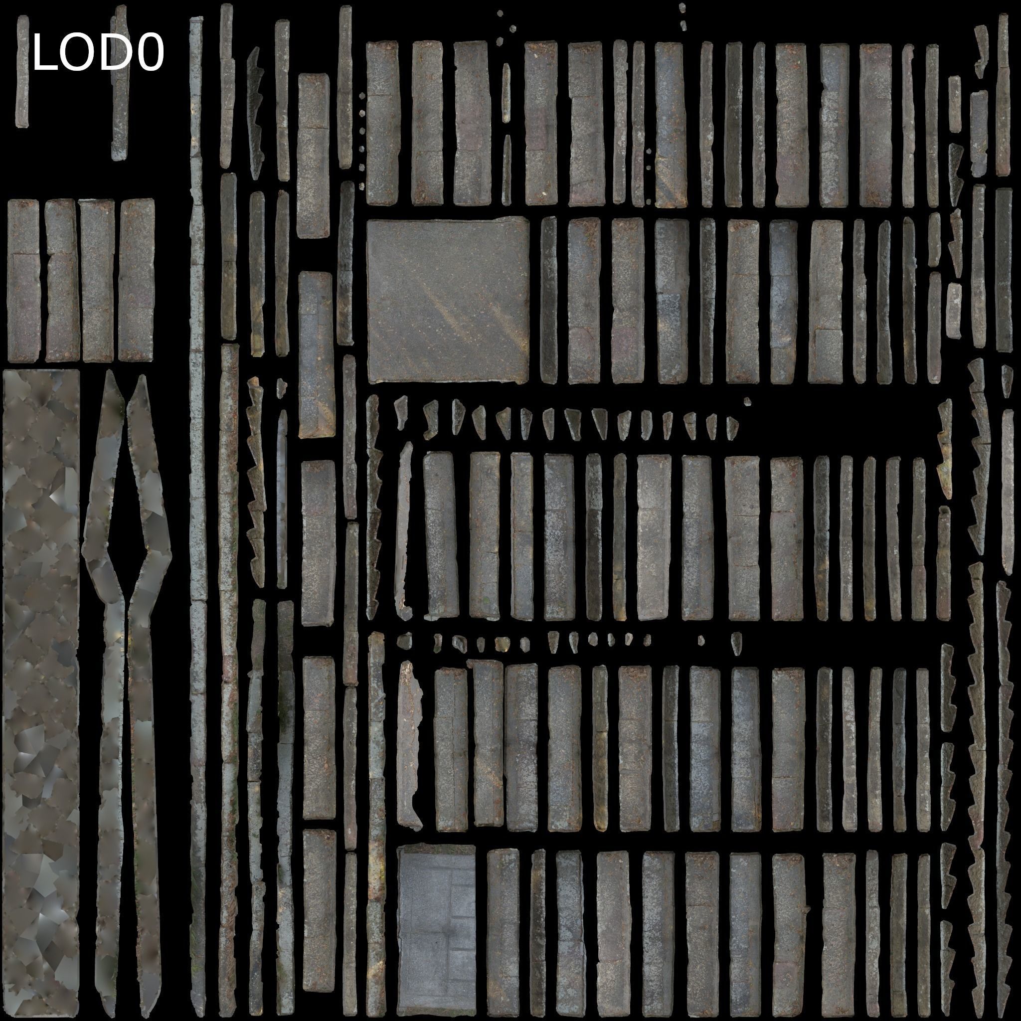 Stone Stairs-01 3D model_12