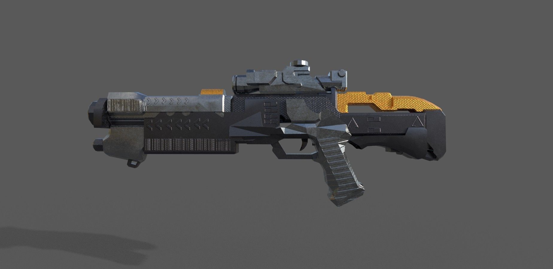 Sci-Fi Warrior Bots Low-poly 3D model_29