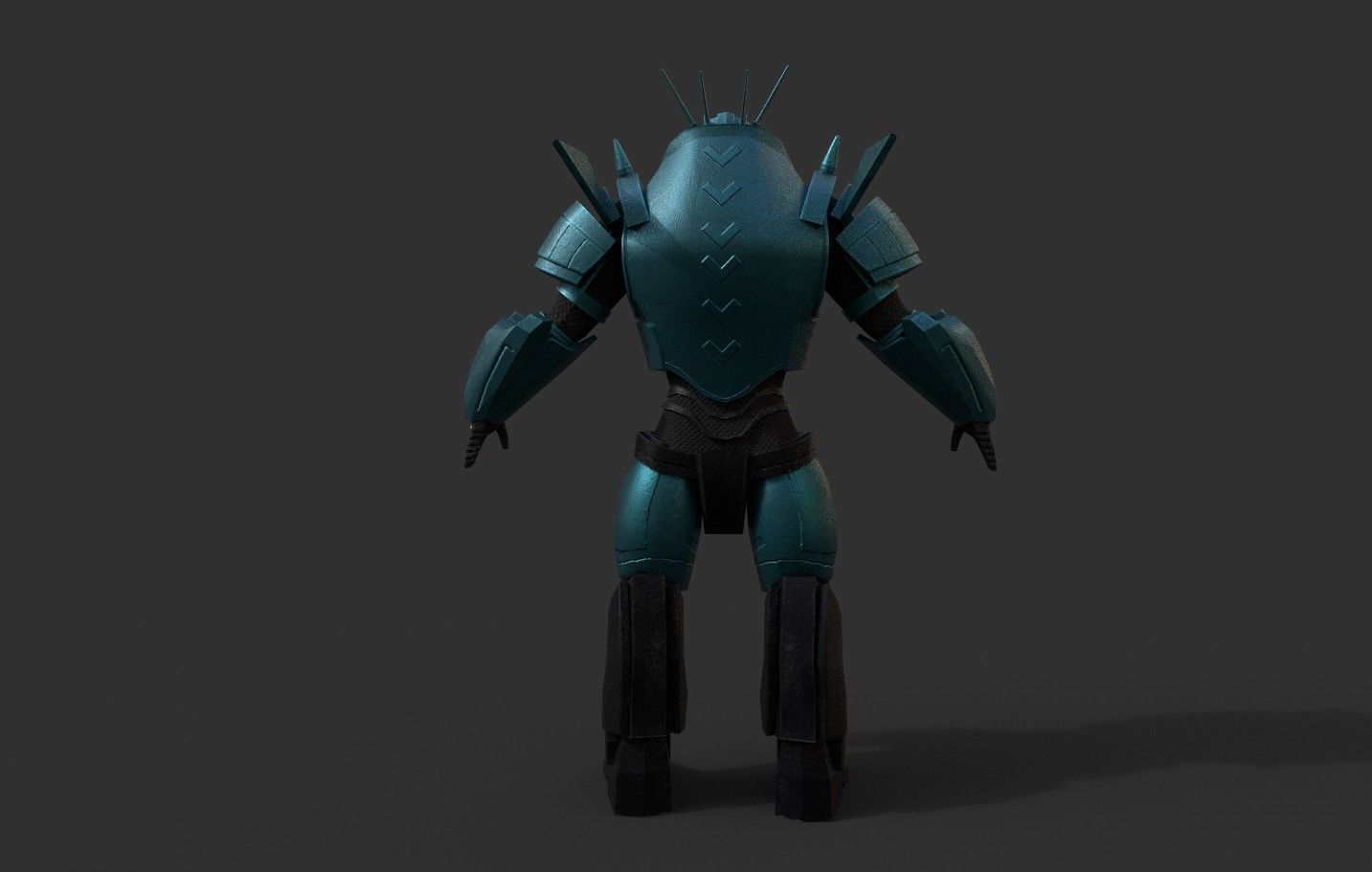 Sci-Fi Warrior Bots Low-poly 3D model_41