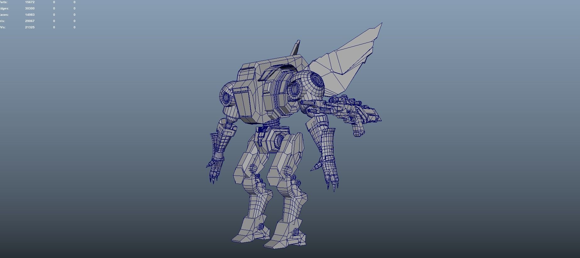Sci-Fi Warrior Bots Low-poly 3D model_54