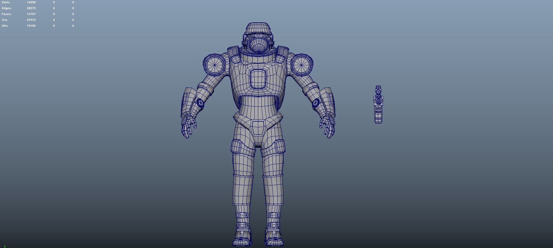 Sci-Fi Warrior Bots Low-poly 3D model_49