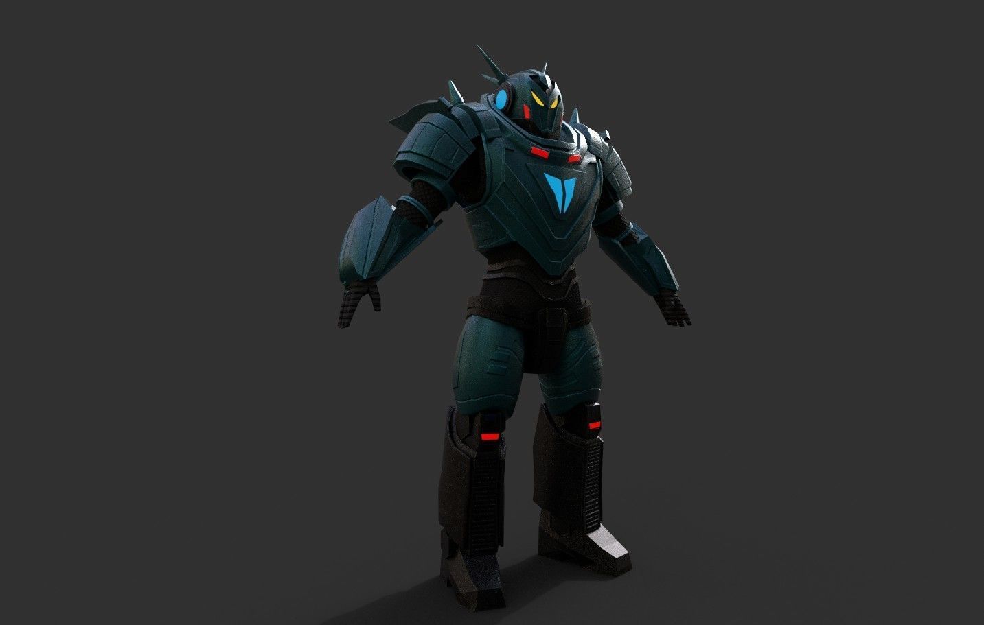 Sci-Fi Warrior Bots Low-poly 3D model_42