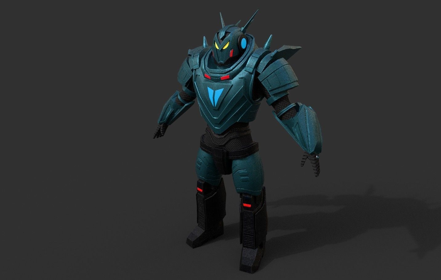 Sci-Fi Warrior Bots Low-poly 3D model_38