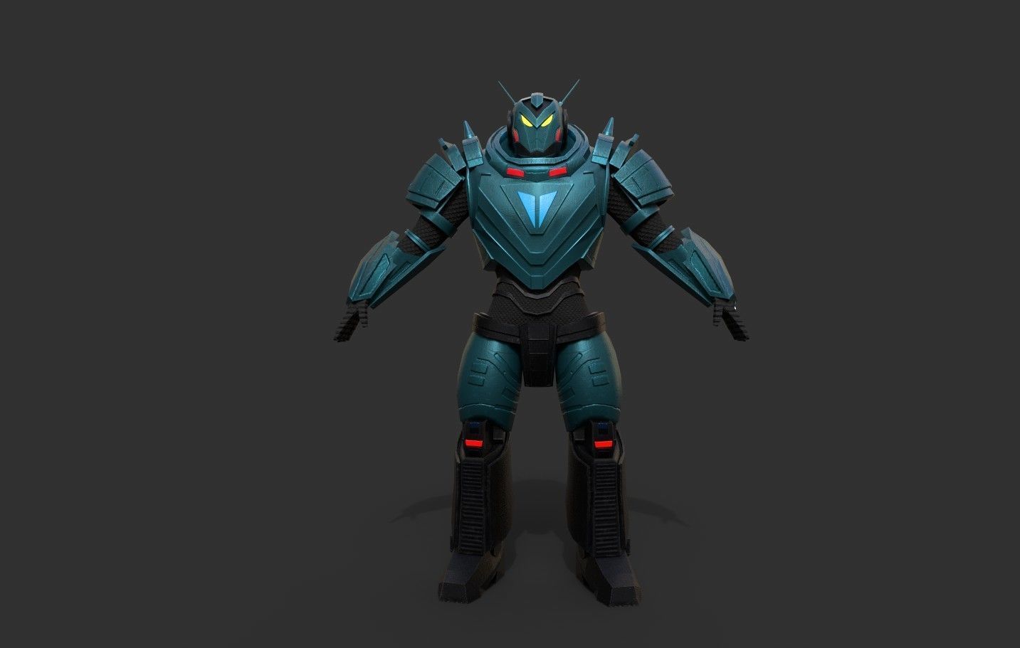 Sci-Fi Warrior Bots Low-poly 3D model_37
