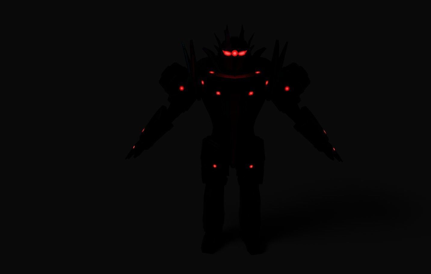 Sci-Fi Warrior Bots Low-poly 3D model_27