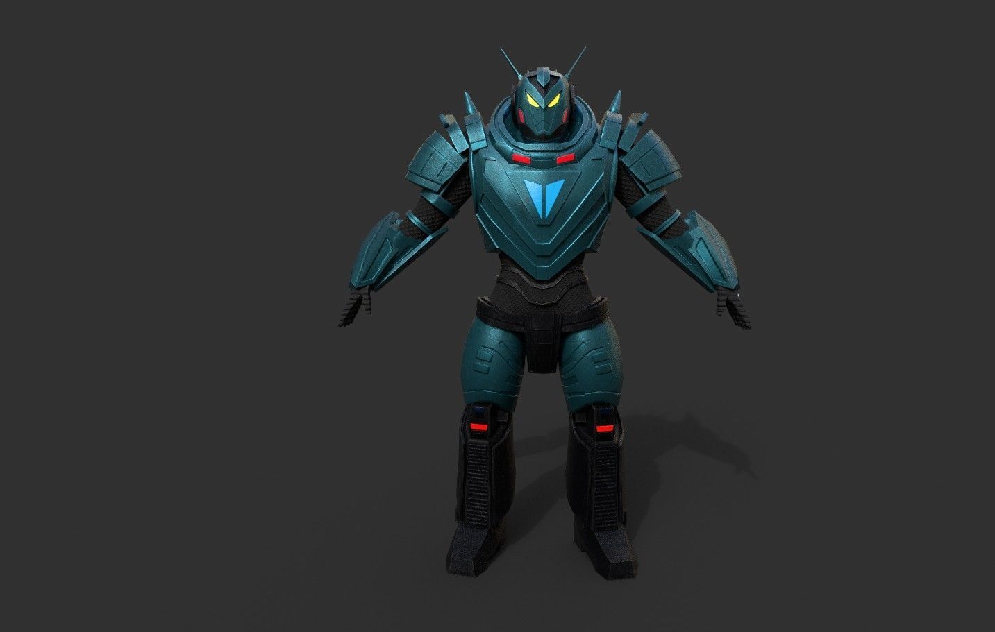 Sci-Fi Warrior Bots Low-poly 3D model_40