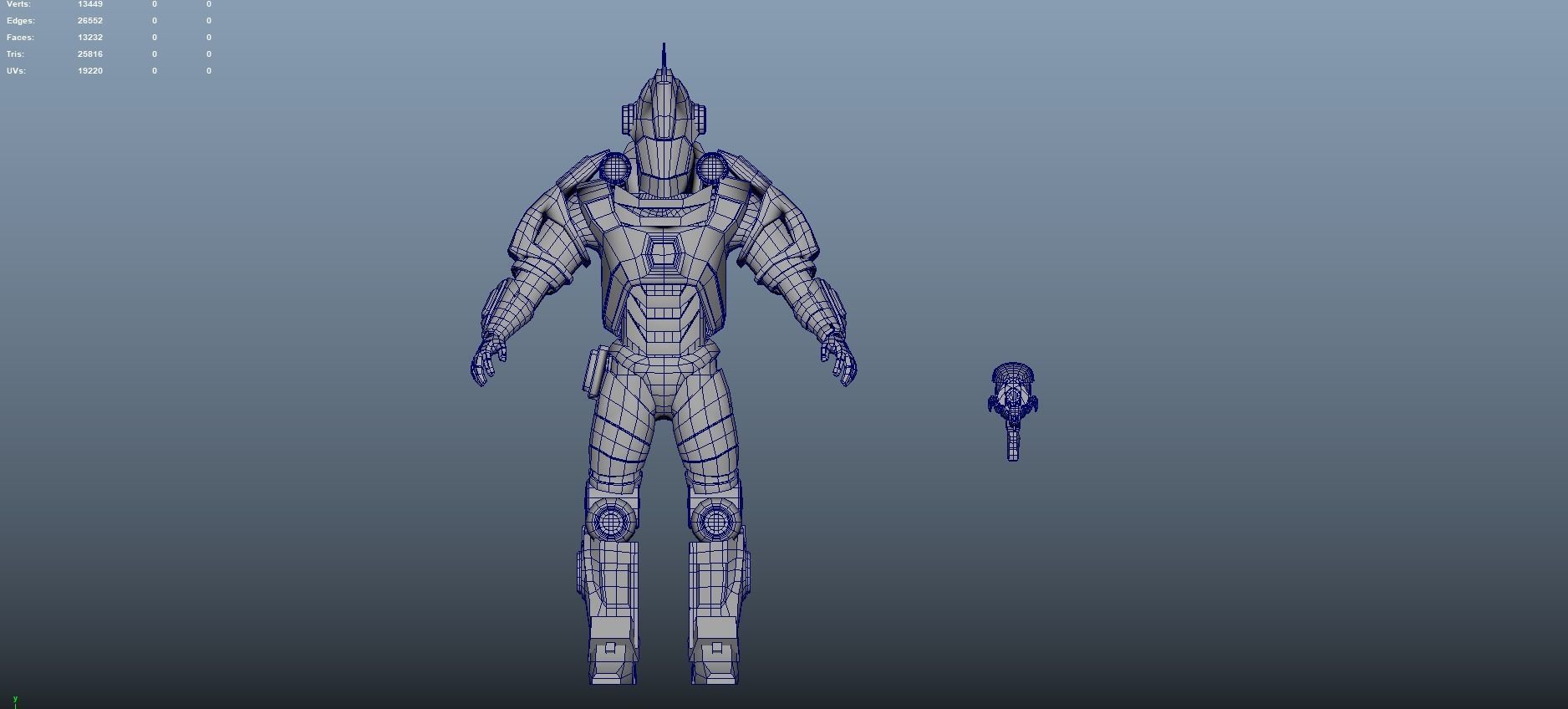 Sci-Fi Warrior Bots Low-poly 3D model_60