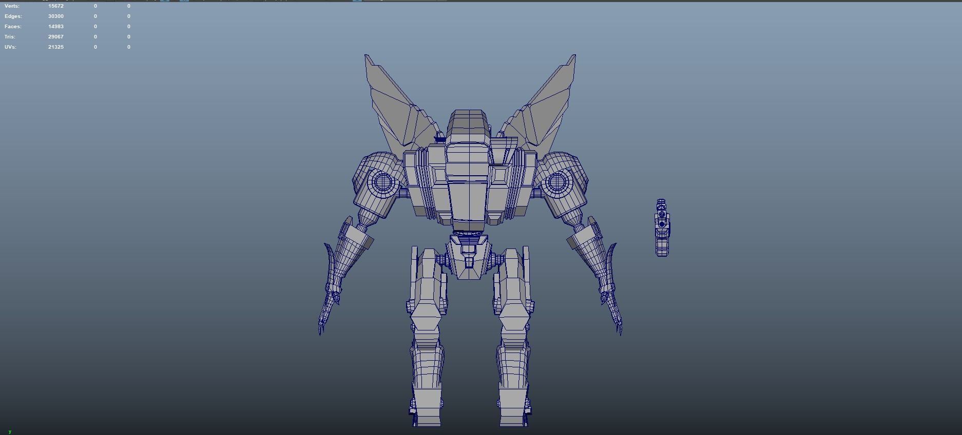 Sci-Fi Warrior Bots Low-poly 3D model_52