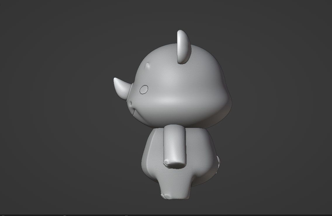 rhinoceros 3D print model_5