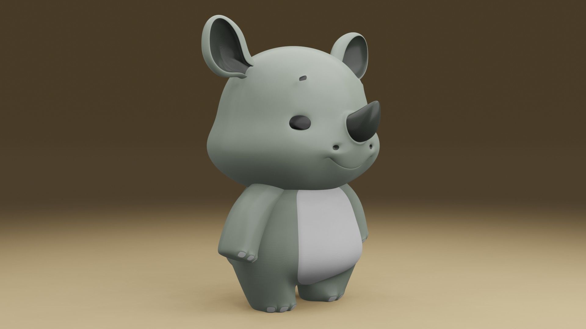 rhinoceros 3D print model_8