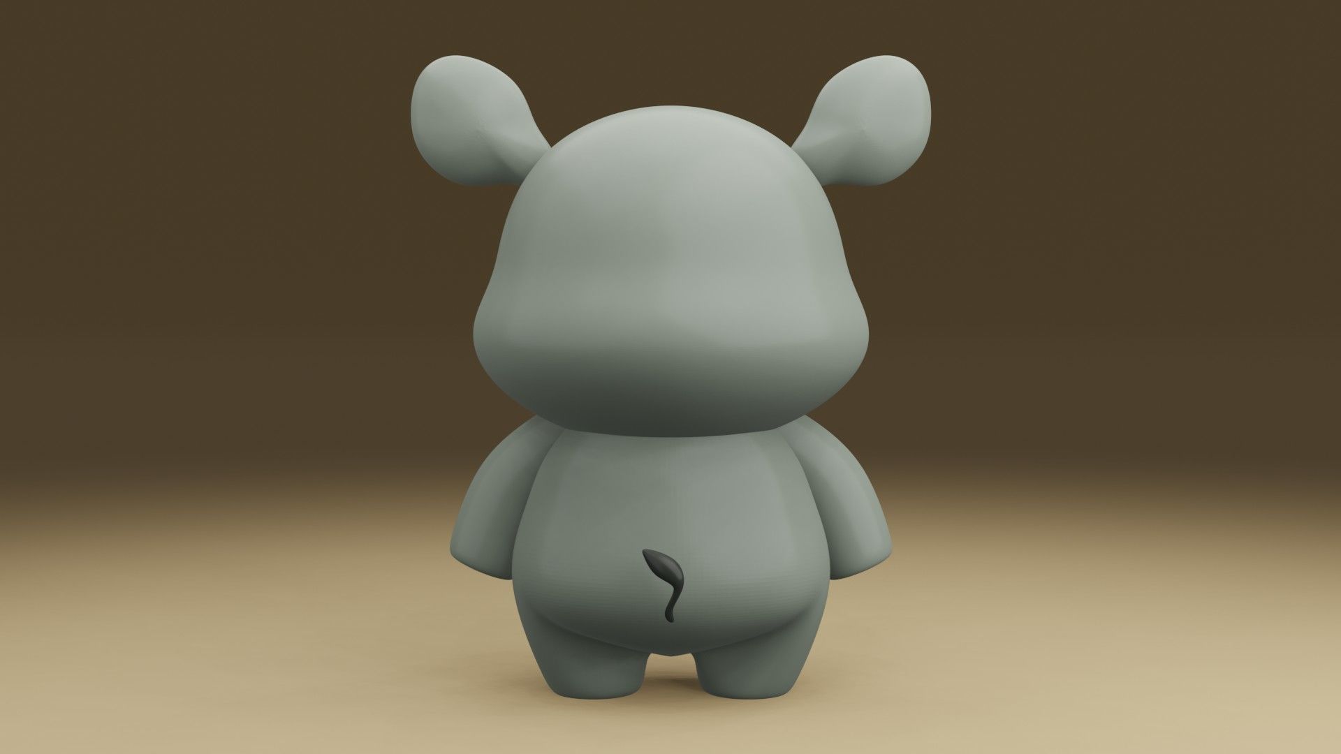 rhinoceros 3D print model_11
