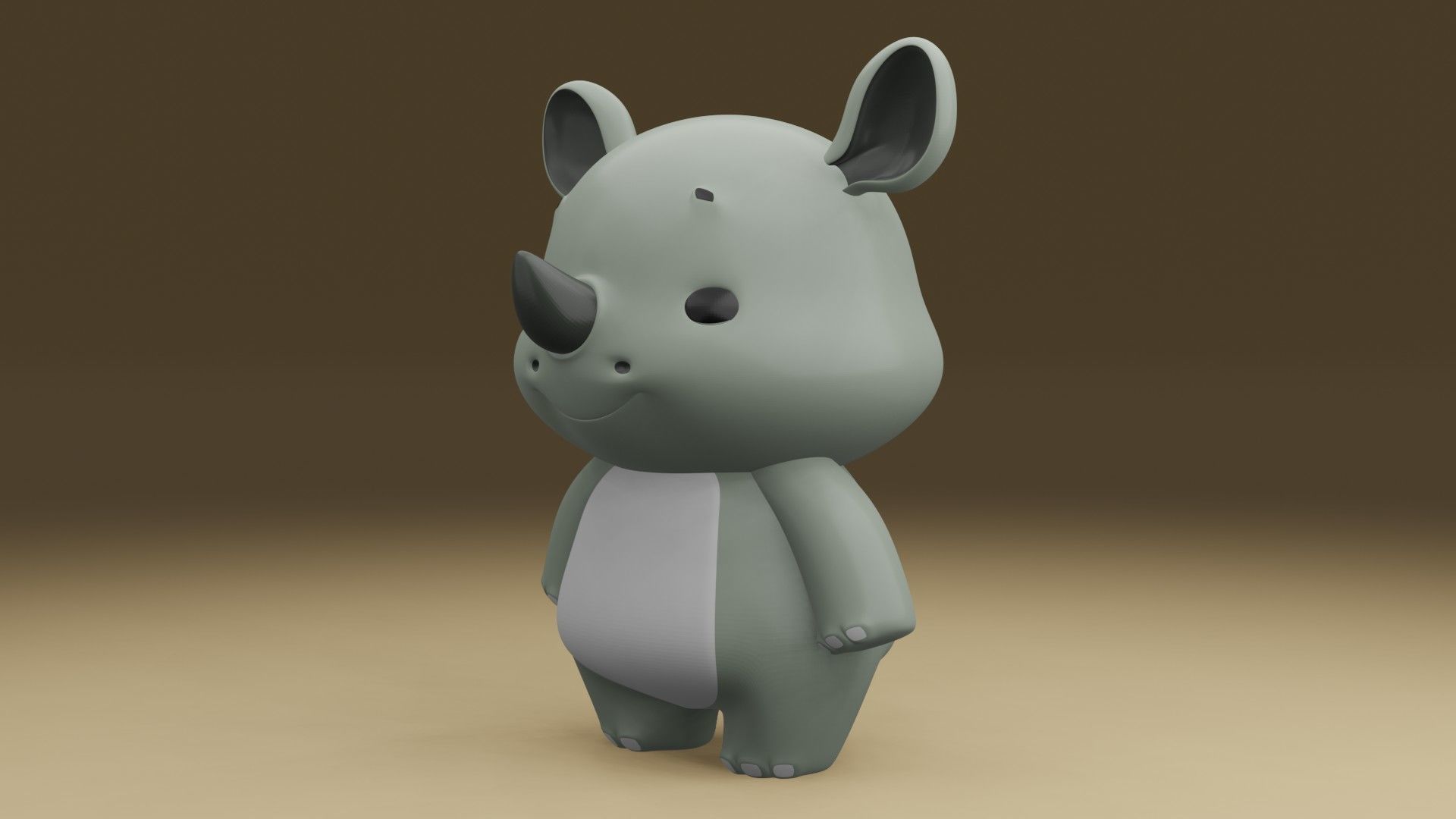 rhinoceros 3D print model_14