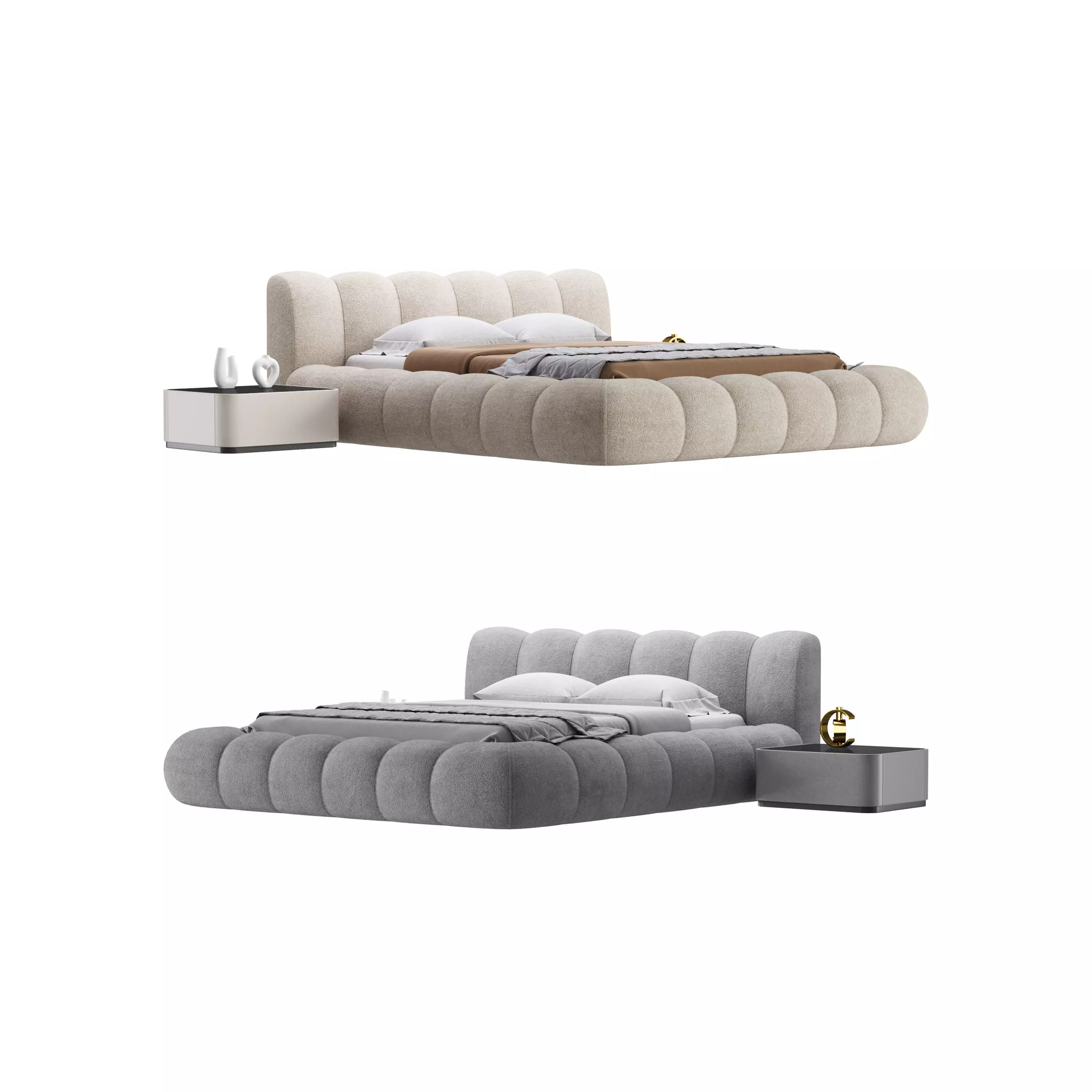 LILY bed with storages 3D model_0