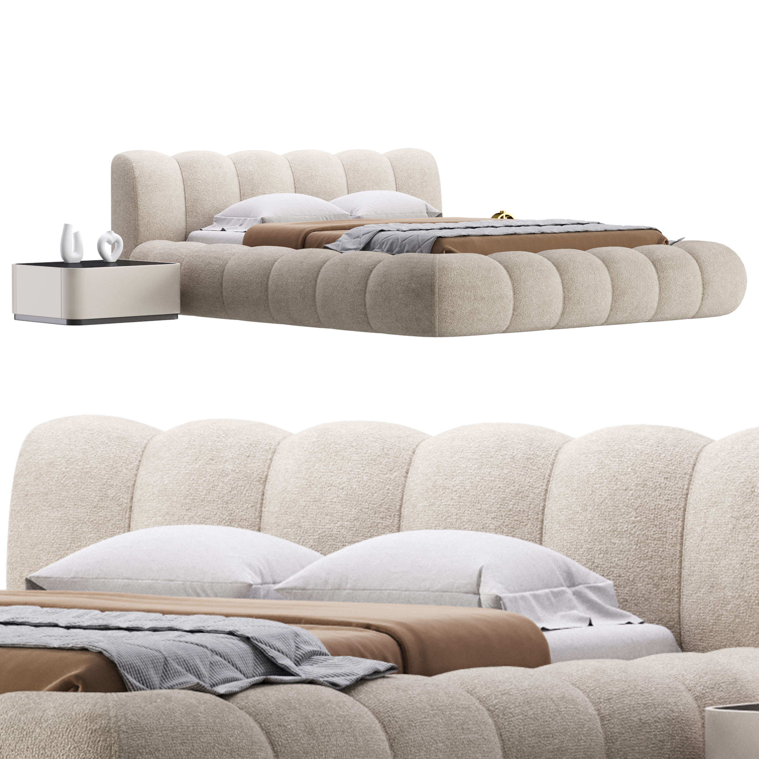 LILY bed with storages 3D model_15