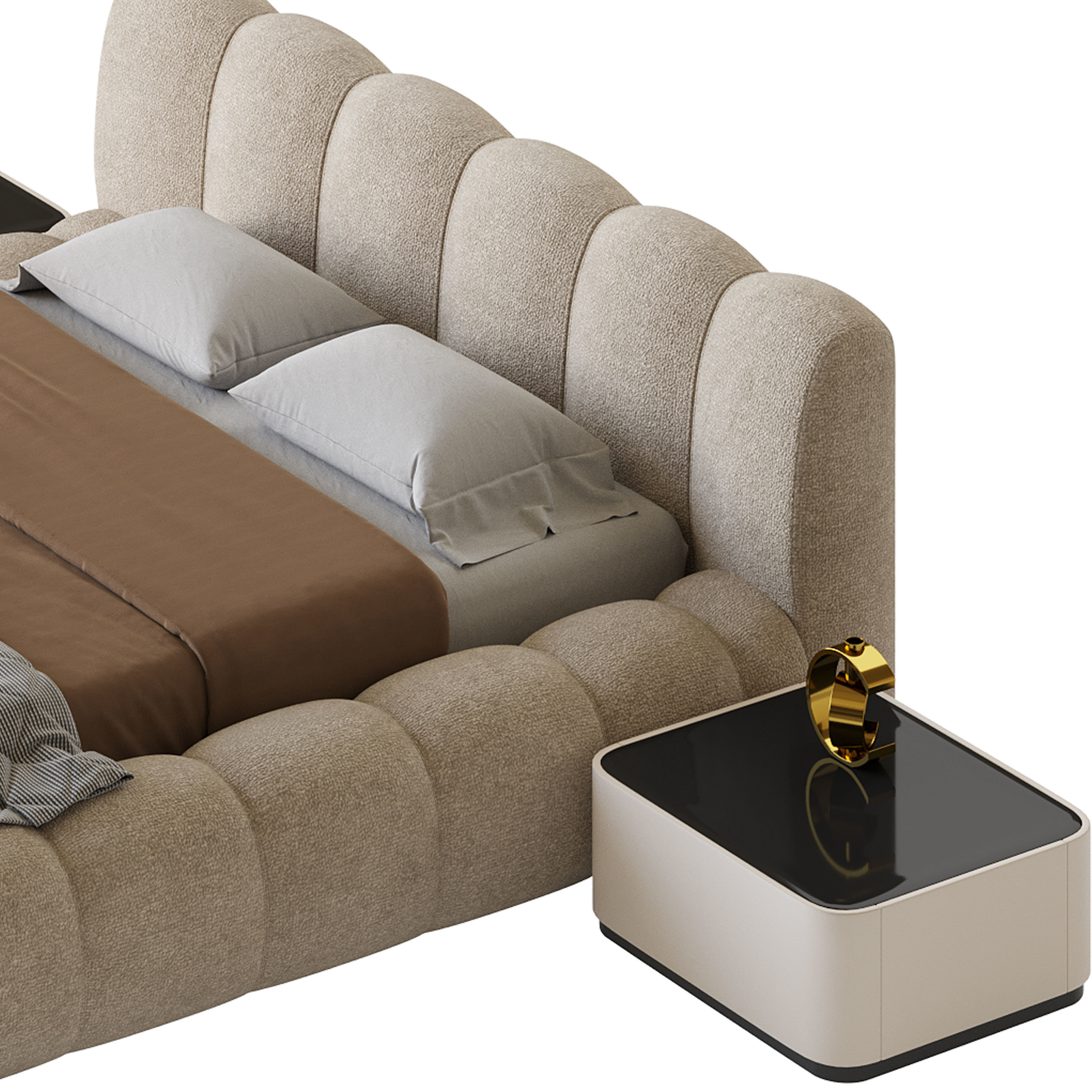 LILY bed with storages 3D model_14