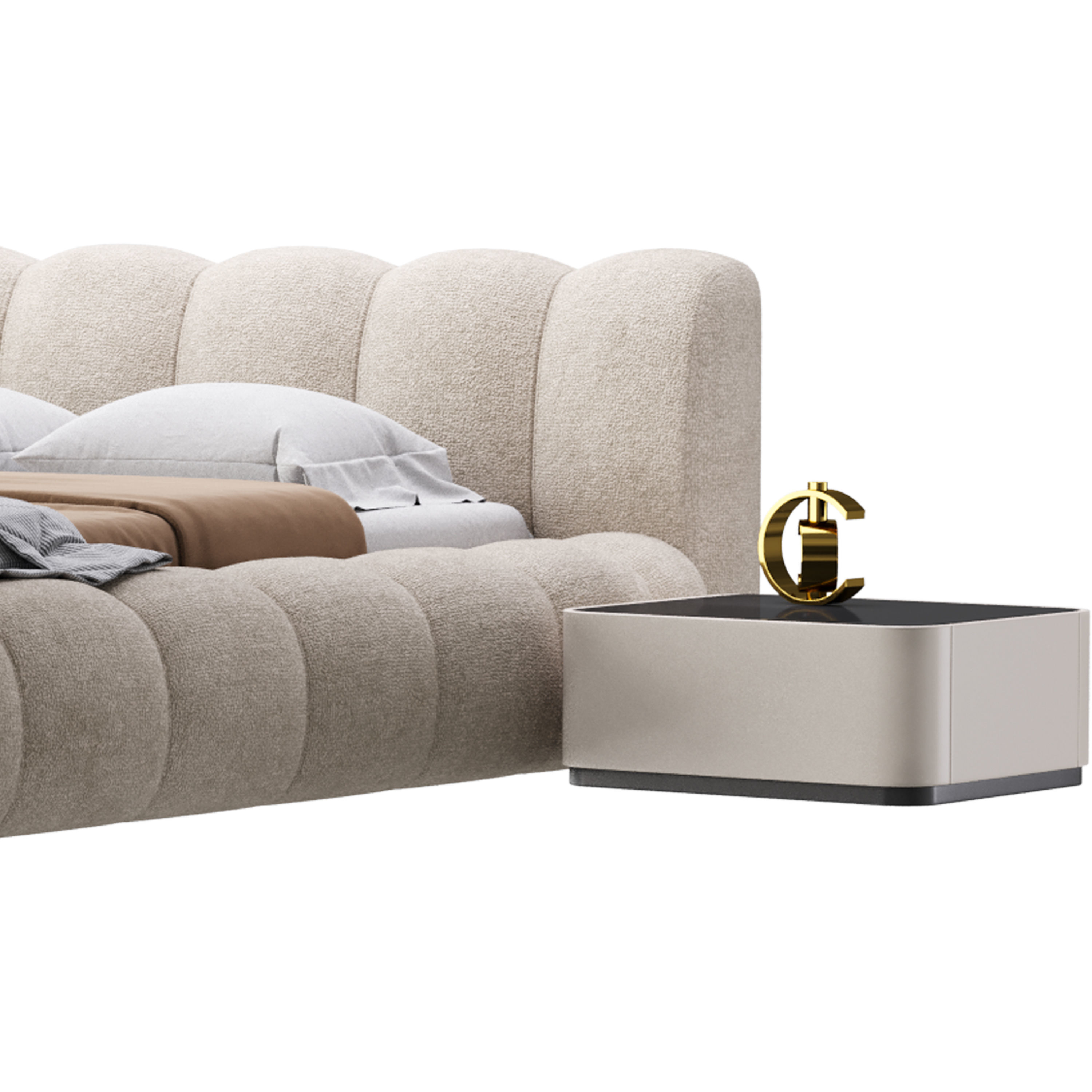 LILY bed with storages 3D model_4