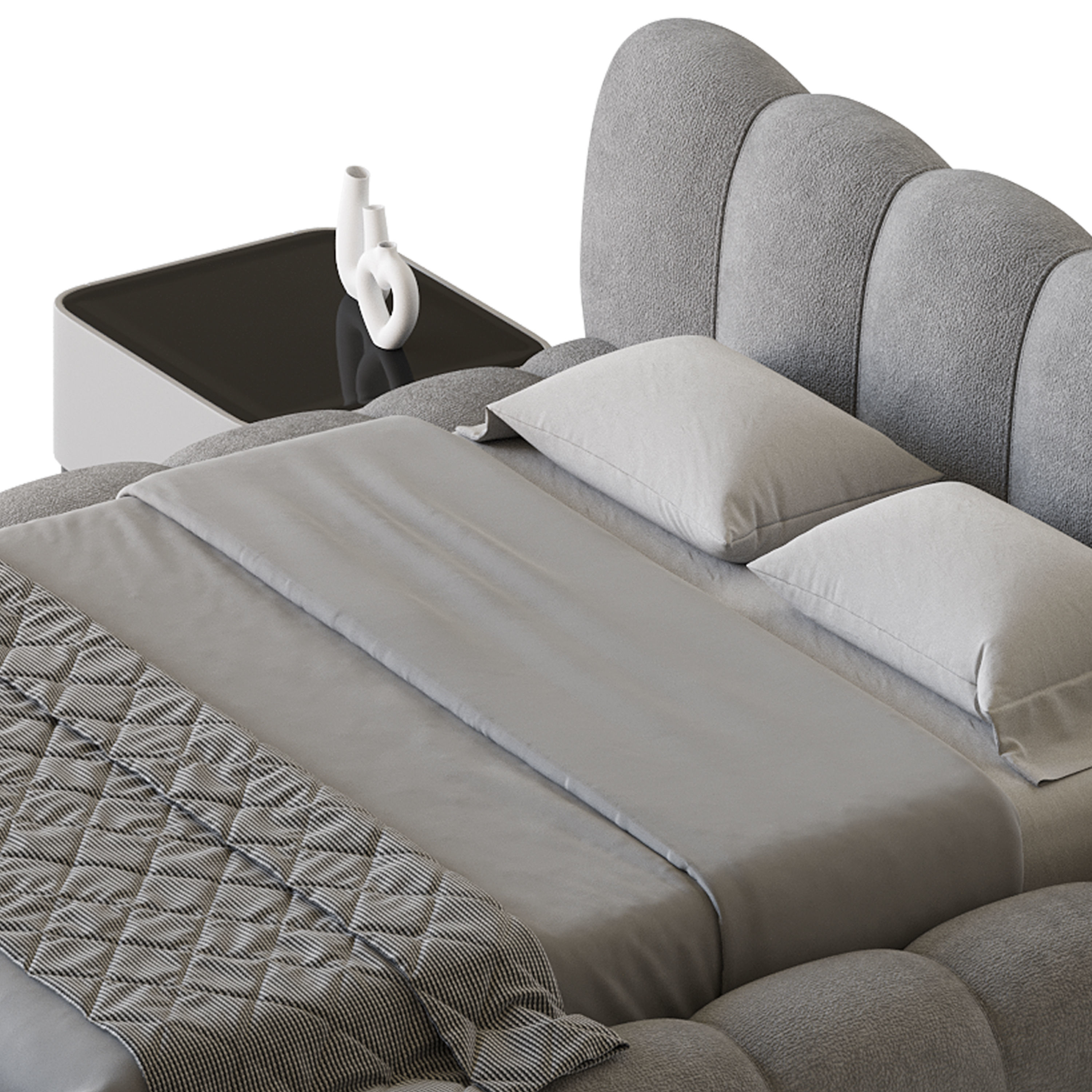 LILY bed with storages 3D model_20