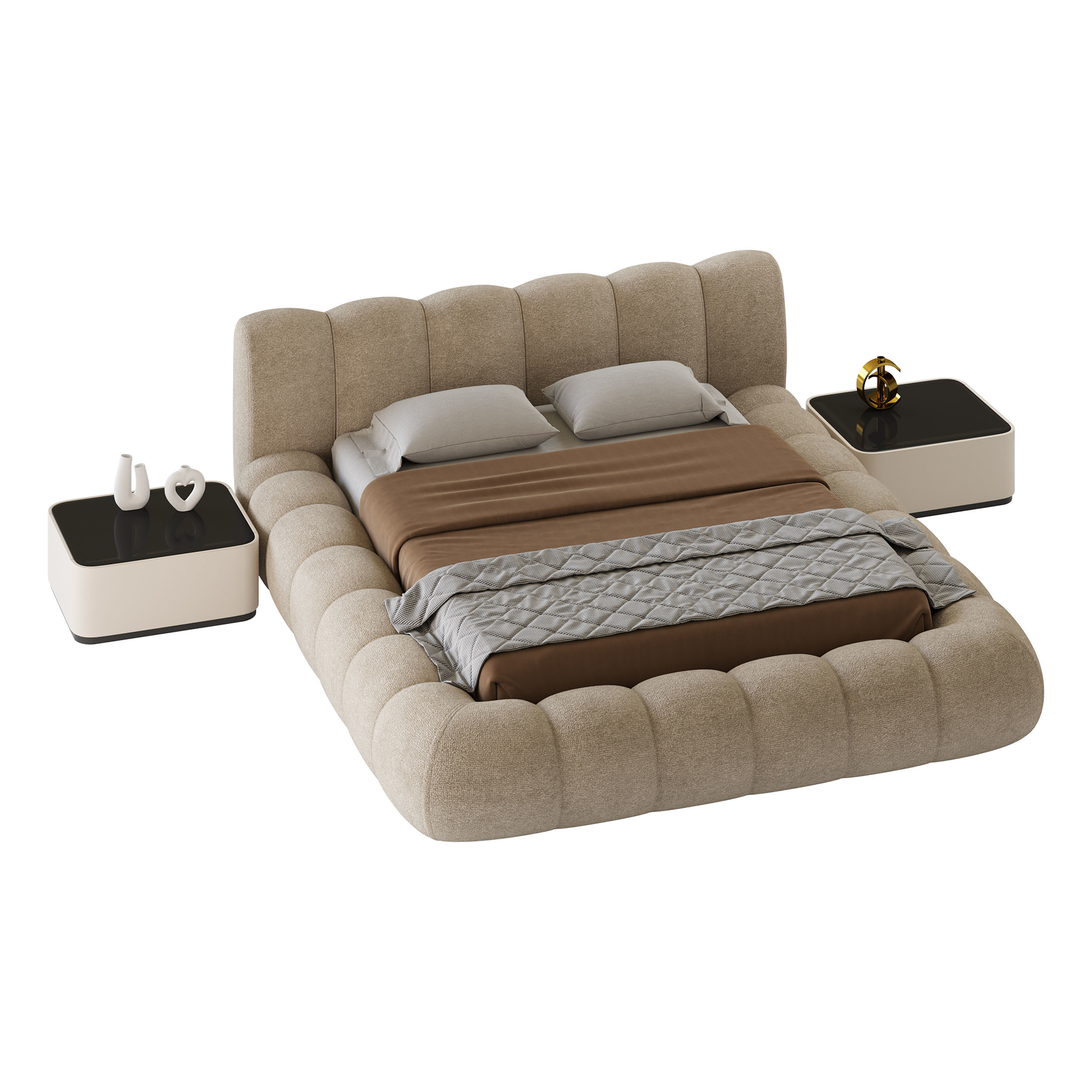 LILY bed with storages 3D model_12