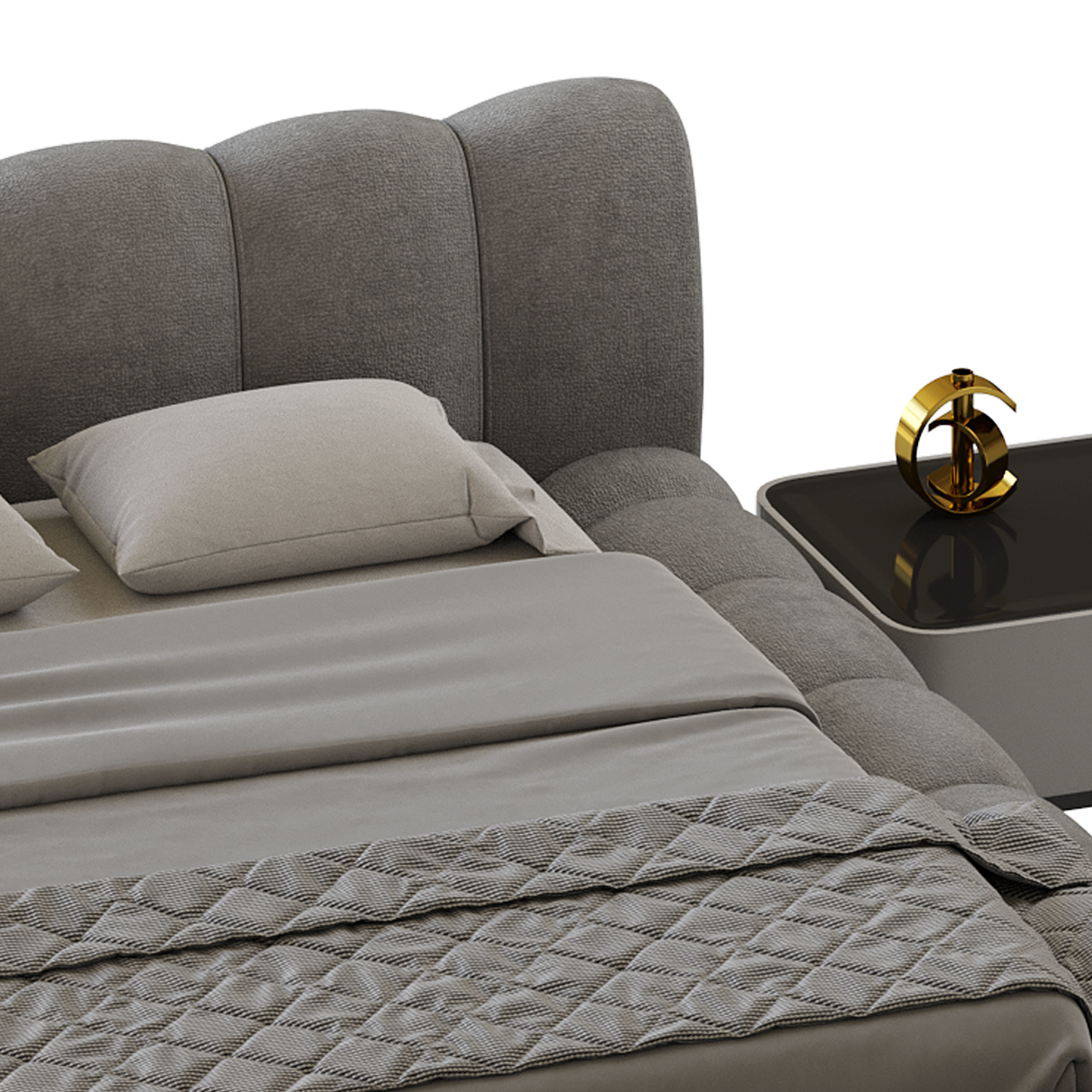 LILY bed with storages 3D model_22