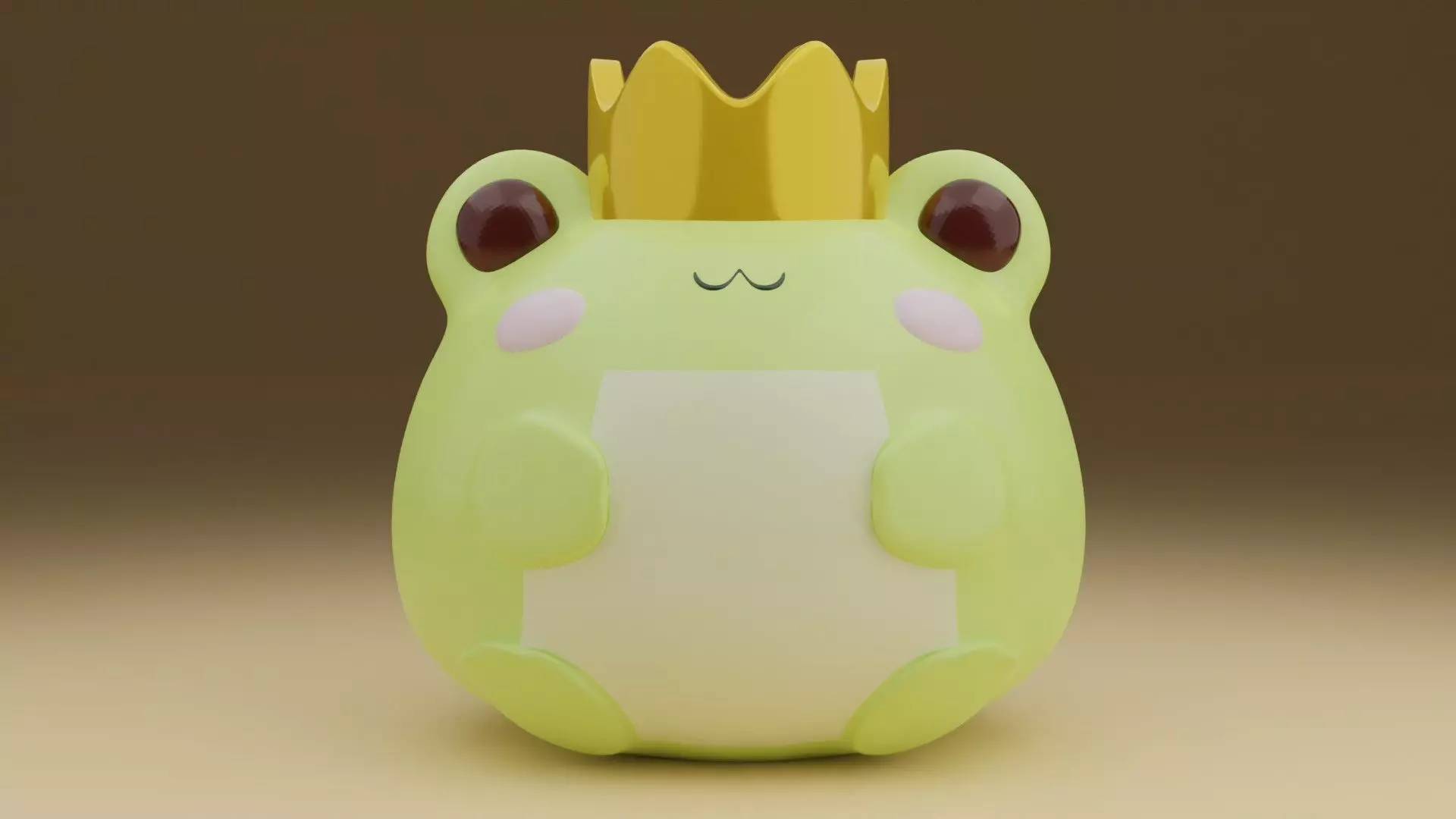 cute frog 3D print model