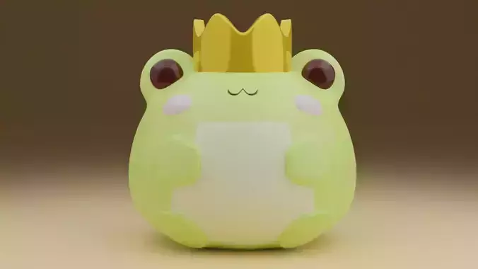 cute frog 3D print model