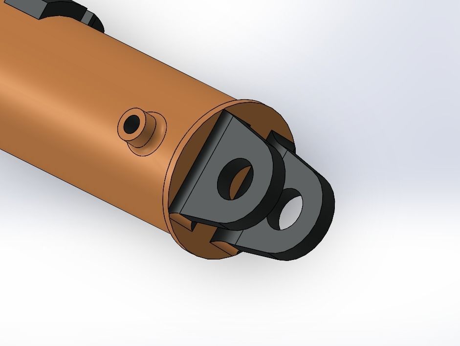 Hydraulic Cylinder 3D print model_2