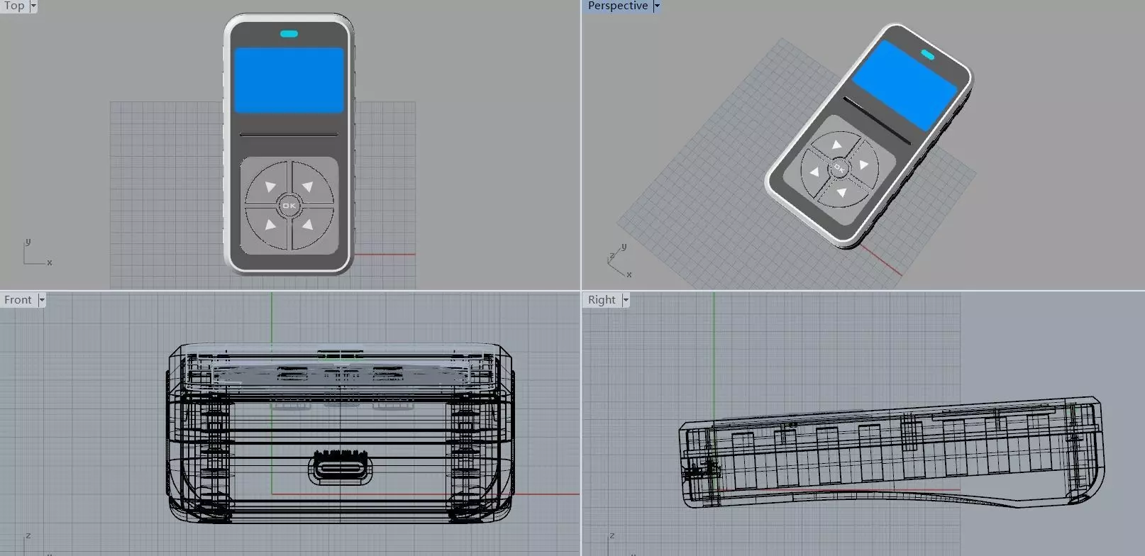 Remote control prototype product design 3D model_0