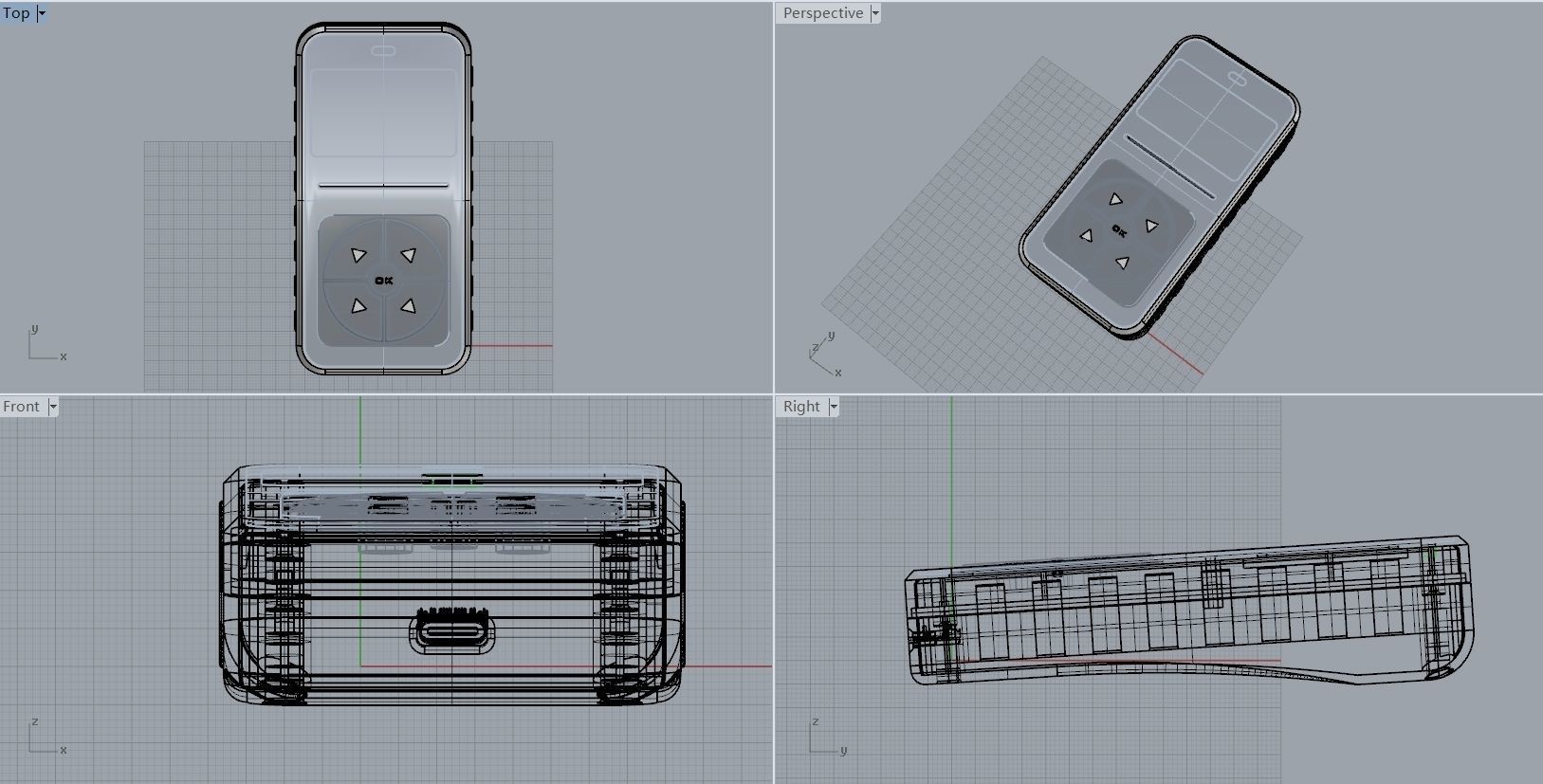 Remote control prototype product design 3D model_1