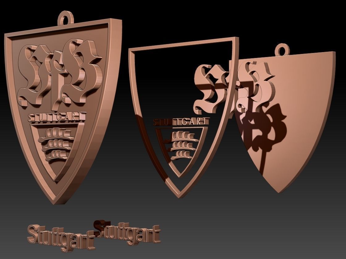 Bundesliga all logo teams printable and renderable 3D print model_46