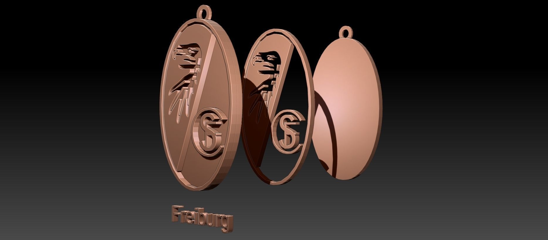 Bundesliga all logo teams printable and renderable 3D print model_41